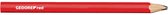 Gedore RED 3301432 Ambachtelijk potlood L. 175 mm ovaal rood 12 stuks Bouwpotlood