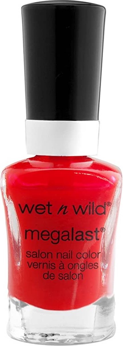 Wet 'n Wild MegaLast Salon Nail Color - 214C - I Red A Good Book - Nagellak - Rood - 13.5 ml