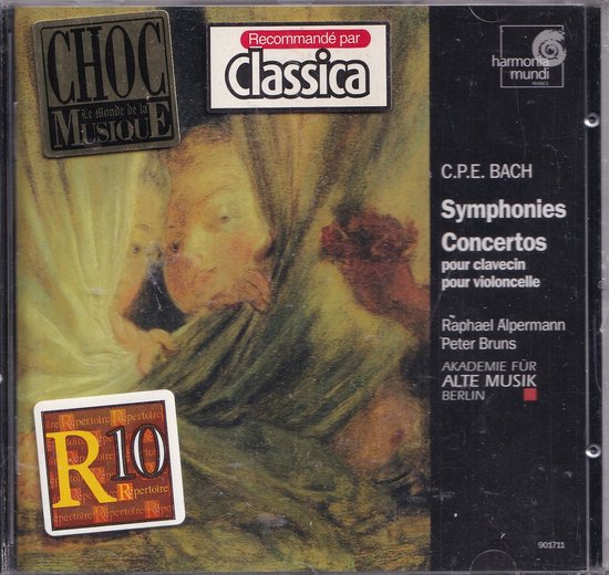 CD hoes met de tekst "CHOC de la Musique", "Recommandé par Classica". Een klassiek schilderij van gezichten op de voorgrond.