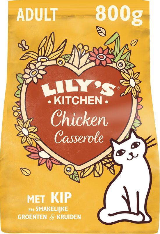 Lily's Kitchen Kattenvoer Droogvoer Stoofpotje met Kip 4 x 800 g