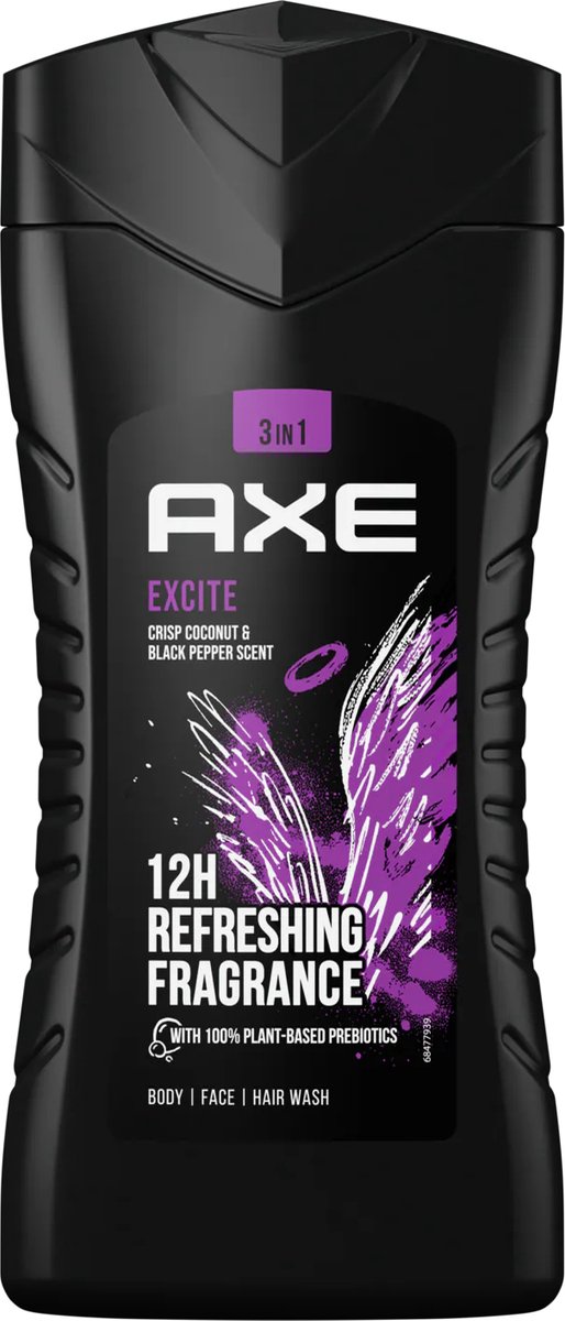 Goedkoopste AXE - Excite - Karamel, Coconut, Hazelnoot - Douchegel - 250ml