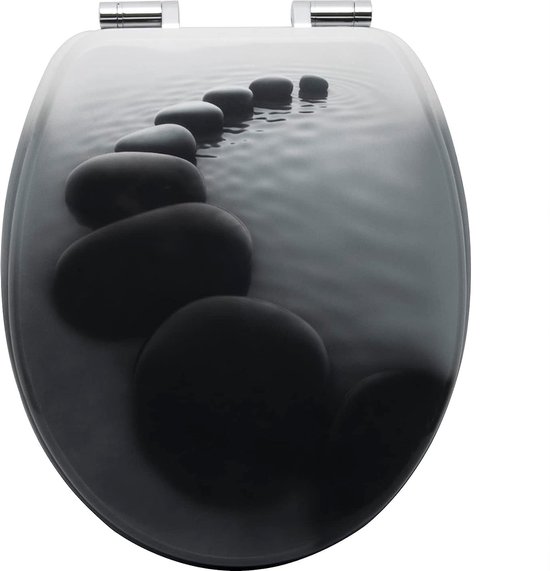 Aquavive WC-bril Cannes - MDF - Softclose - Verstelbaar - Wit