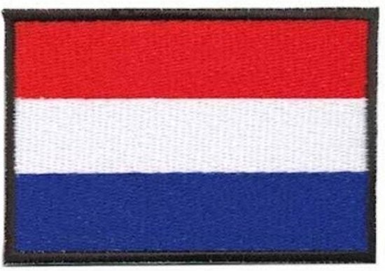 Foto: Patch strijkembleem nederlandse vlag 7 x 4 5 cm