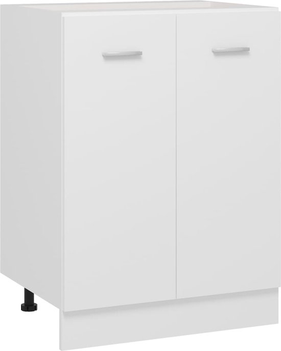 vidaXL Meuble bas 60x46x81,5 cm Blanc Aggloméré | bol