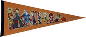 David Bowie - Bowie flag - Bowie characters - Bowie UK - David Bowie Flag - David bowie band - Bowie logo - Muziek - Vaantje - UK - Sportvaantje - Wimpel - Vlag - Pennant - 31*72 cm - Bowie characters vlag