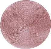 placemats in set van 4, Ø 38 cm, roze roze bessen