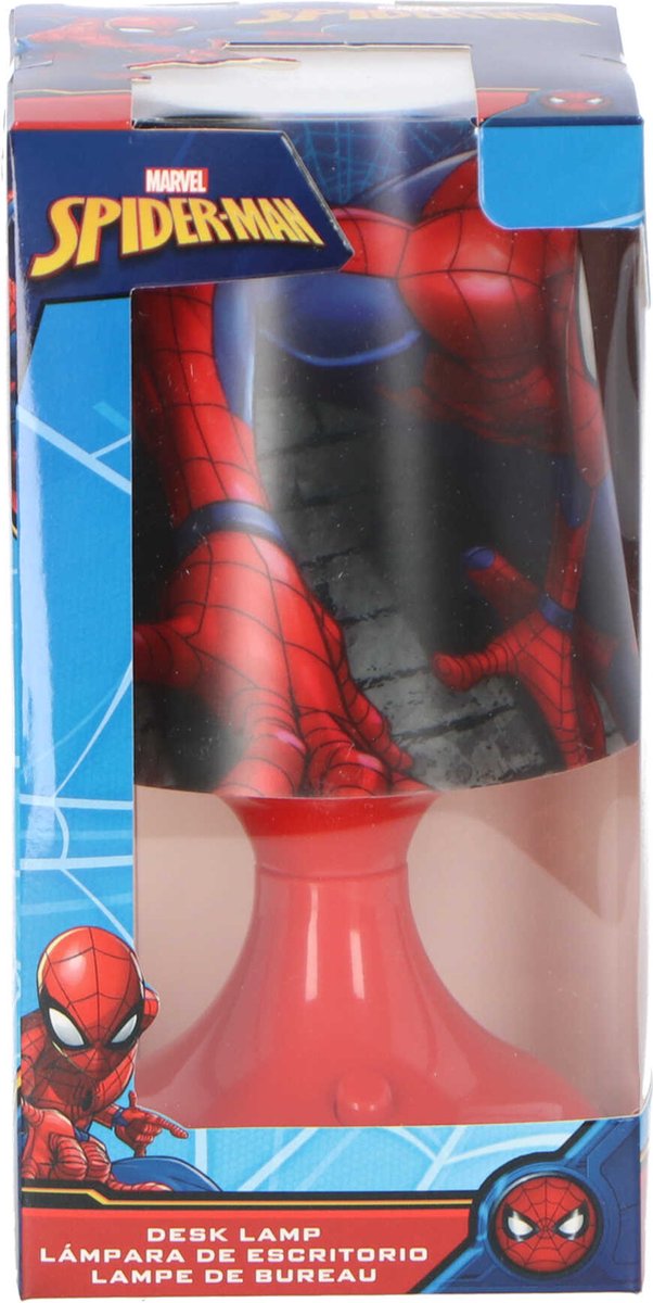 Veilleuse Spiderman Marvel - bleu - 18cm  lampe de chevet sur Veilleuses  et luminaires pour enfant sur Déco de Héros