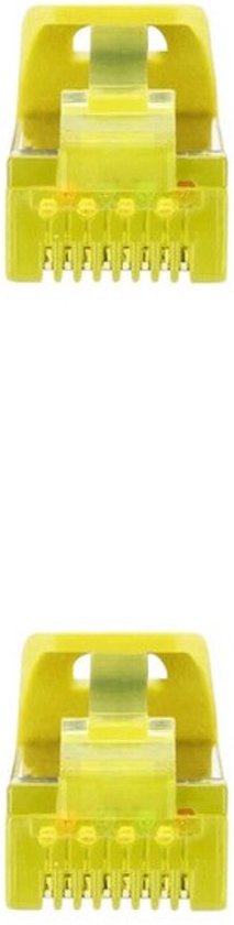 Câble de réseau RJ45 LSZH Cat.6A SFTP AWG26, jaune, 1.0m