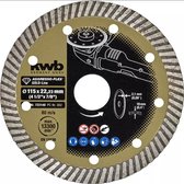 KWB Aggressoflex diamantdoorslijpschijf - Ø 115 x 22,23 mm - Gold line - Professional - 722140