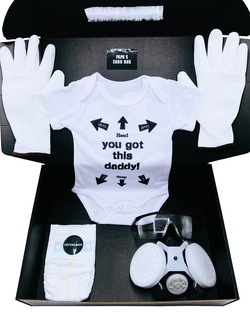 Goedkoopste Kraamcadeau -Papa's eerste hulp box - Cadeau zwangerschap - Babyshower - Ook rechtstreeks te versturen als cadeau