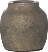 STILL Kleine Vaas - Pot - Aardewerk - Cooper Brown - Zwart - 12x12 cm