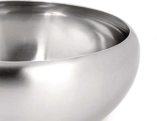 Saladier / Coupe à Fruits Alessi Inox 18/10 - Design Carlo Mazzeri, Années 80, 21 Cm