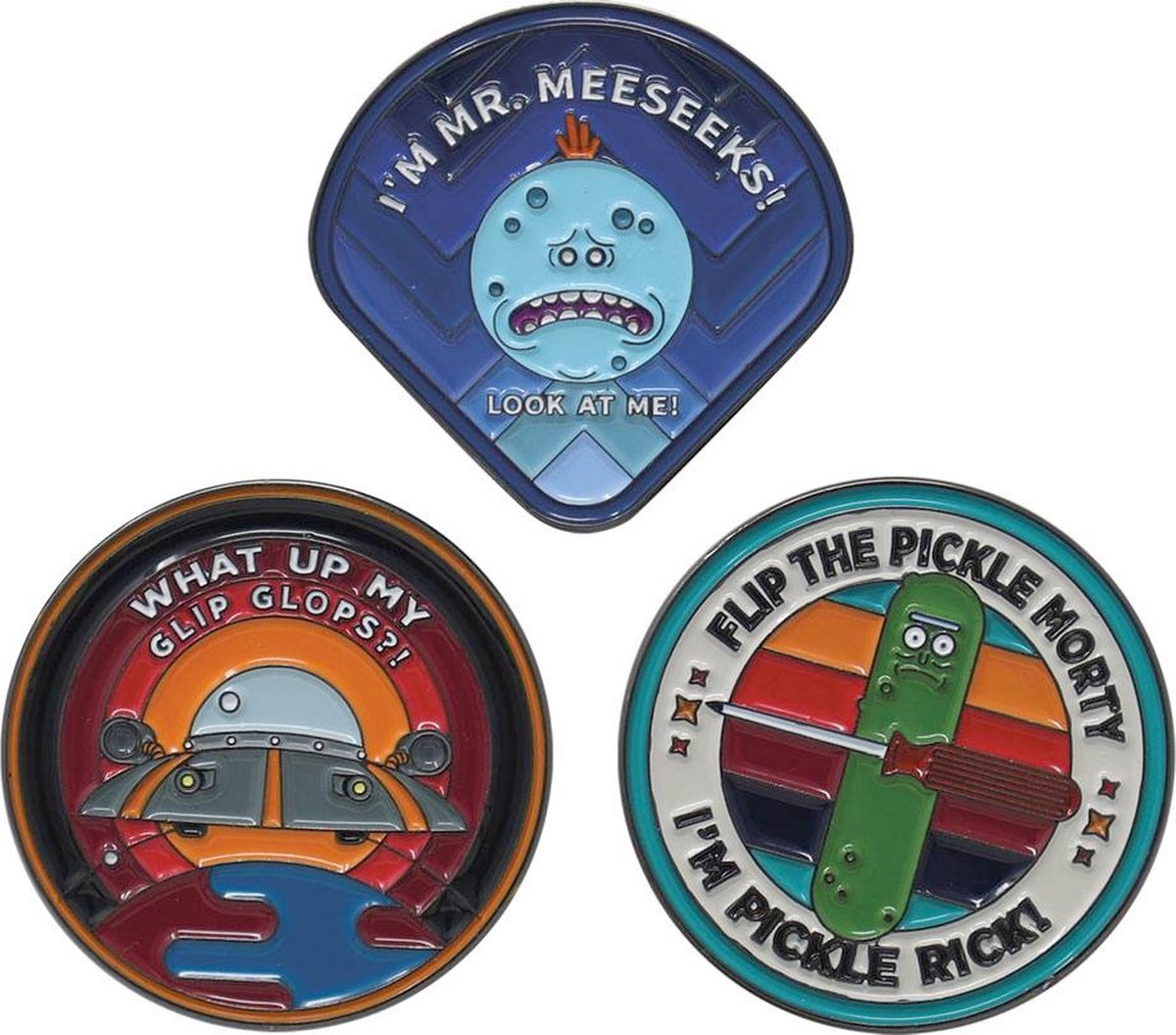 FaNaTtik Rick and Morty - Badge Set Limited Edition Pin - Multicolours