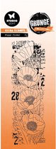 Studio Light Grunge Collection Clear Stempels Poppy flower