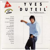 Yves Duteil – Vos Préférences... - Cd Album