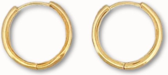 ByNouck Jewelry - Fine Hoop Set - Oorbellen Set - Basic Hoops - Gold Plated