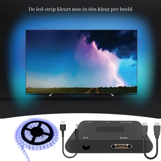 Ambient light box sync HDMI voor TV/PC/Monitor - Extern ambilight -  achtergrond... | bol.com