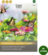 Tuin de Bruijn® - Bloemenmengsel voor bijen en vlinders - 50 uitdeelzakjes - leuk als cadeau