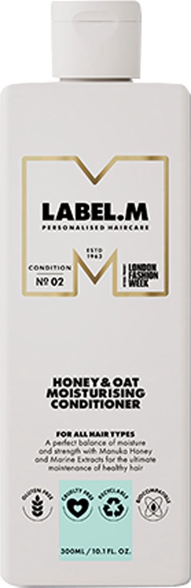 Label M. Honey and Oat Moisturising Conditioner 1000 ml.