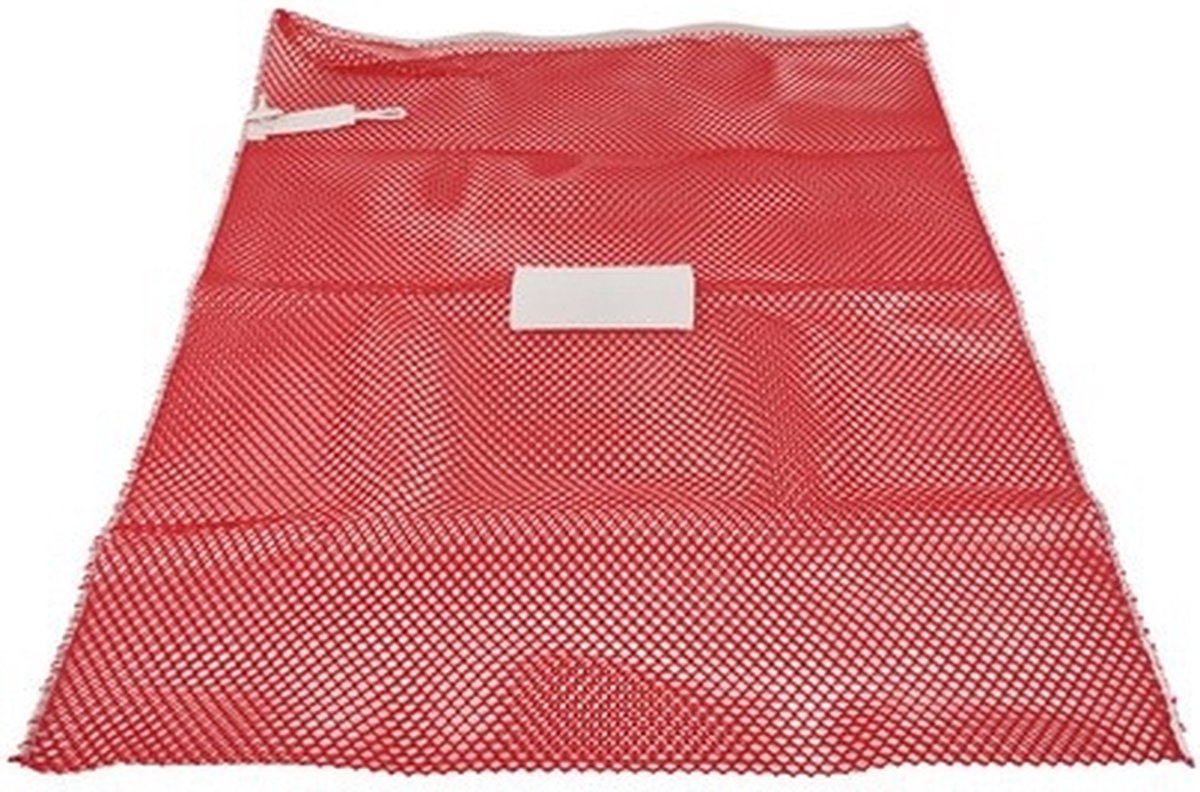 Goedkoopste Premium wasnet 60x90 cm - Met knoopsluiting - Rood