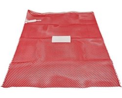 Premium wasnet 60x90 cm - Met knoopsluiting - Rood