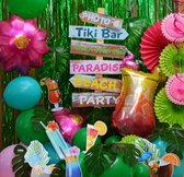 My Theme Party - 54 stuks Hawaii Tropisch Feestpakket - Zomer decoratie