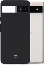 Mobilize Rubber Gelly Telefoonhoesje geschikt voor Google Pixel 6a Hoesje Flexibel TPU Backcover - Matt Black