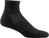 Darn Tough Run Men - #1040 Run - 1/4 Sock - Ultra-Lightweight - Cushion Black