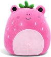 foto van Klikkopers® - Kawaii knuffel - Squish Knuffel - 23CM - Aardbei Knuffel - Kawaii Kussen