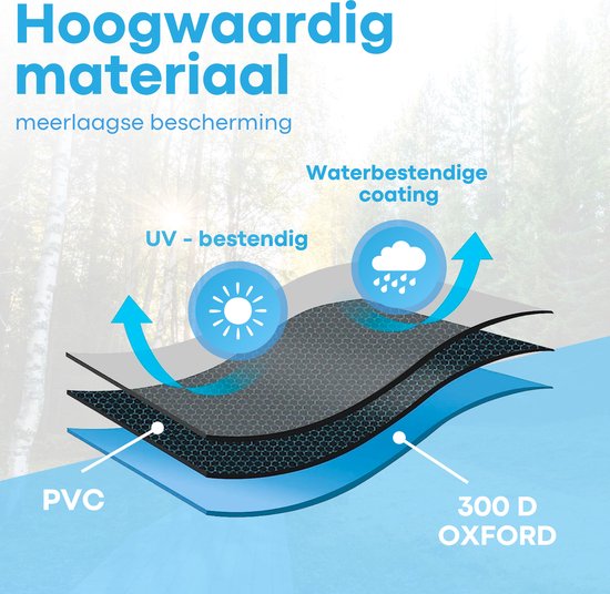 FOXLY® Fietshoes voor 1/2 fietsen Universeel - Waterdicht 300D Oxford - Fietsbeschermhoes - Elektrische fiets - Incl. opbergzak van Fox — afbeelding 2
