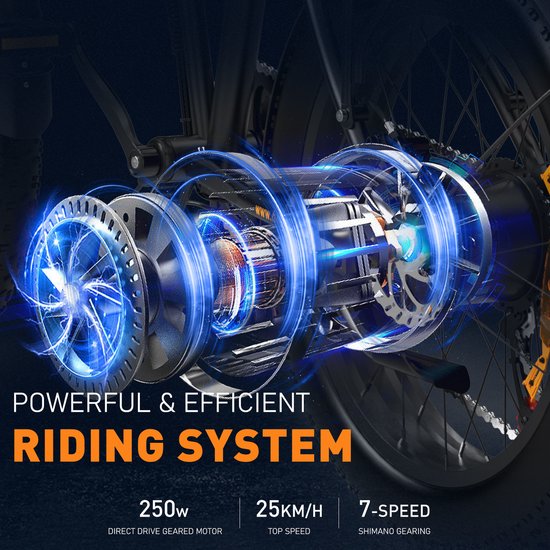 Colorway Fatbike 20 x 4.0 – Fatbike electrisch vouwfiets – 250W