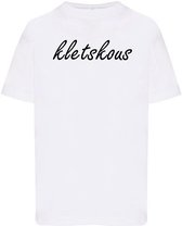 T-Shirt Kletskous-Wit-86