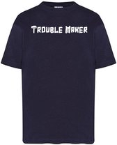 T-Shirts Trouble Maker-Blauw-80