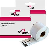 2x Go4inkt compatible met Dymo Labels 89 x 36 mm (99012)