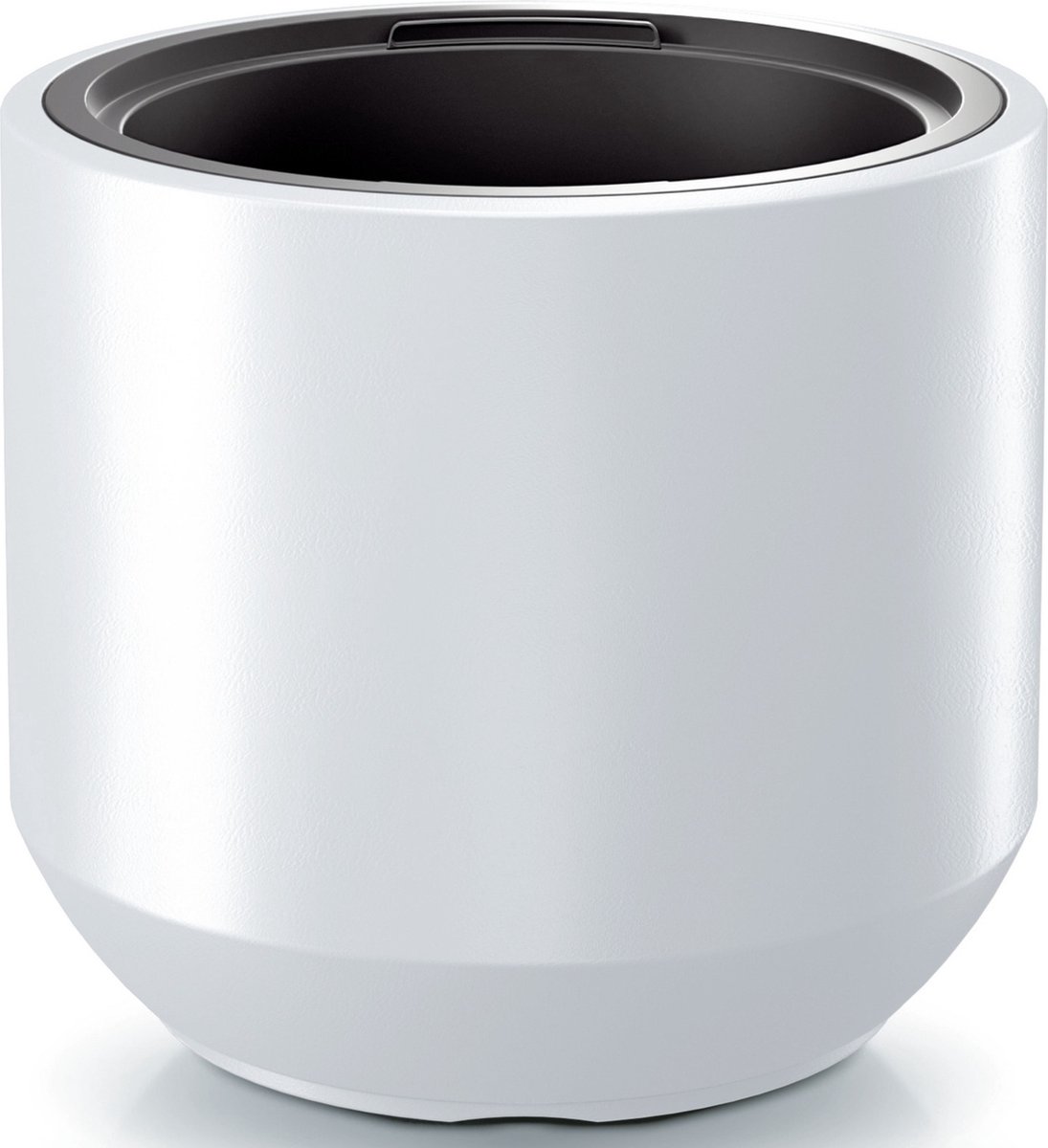 Prosperplast Plantenpot/bloempot Sevilla - buiten/binnen - kunststof - wit - D30 x H29 cm - met binnenpot