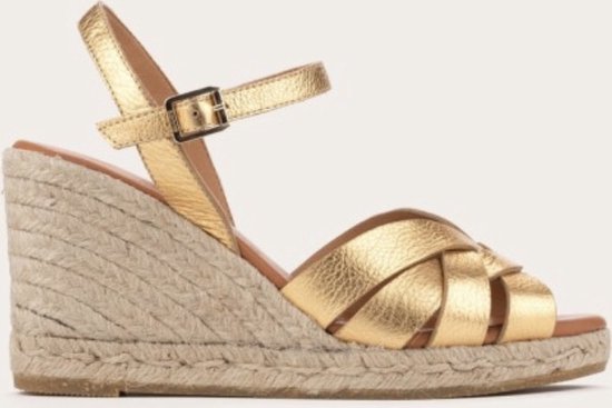 Kanna sandalen espadrilles goudkleurig maat 38