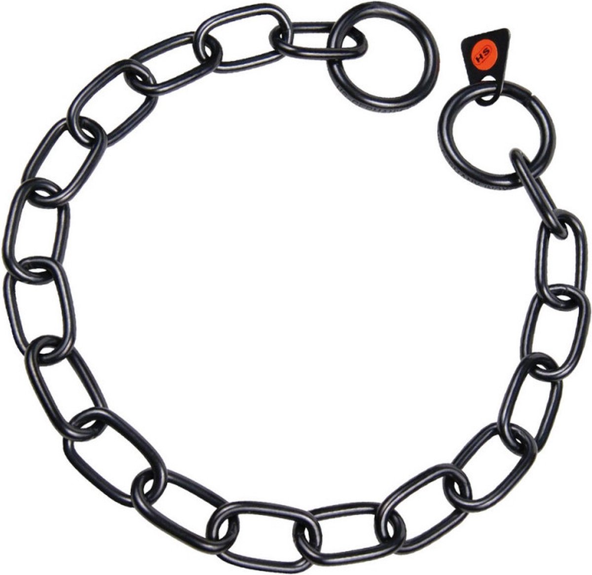 Dog collar Hs Sprenger Black 3 mm Links Semi-long (61 cm)