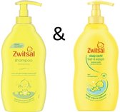 Zwitsal Anti-Prik Shampoo 400 ML & Zwitsal Slaap Zacht Eucalyptus Bad- & Wasgel 400 ML