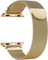 Milanese band goud geschikt voor Apple Watch 1/2/3/4/5/6/7/8/SE 42/44/45 MM - magnetisch