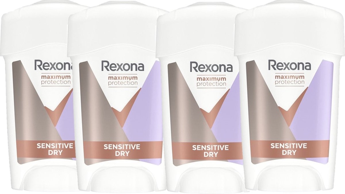 Goedkoopste Rexona Maximum Protection Deodorant Sensitive Dry - 4 x 45 ml