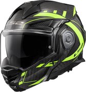 LS2 Helm Advant X Carbon Future FF901 zwart / fluor geel maat S