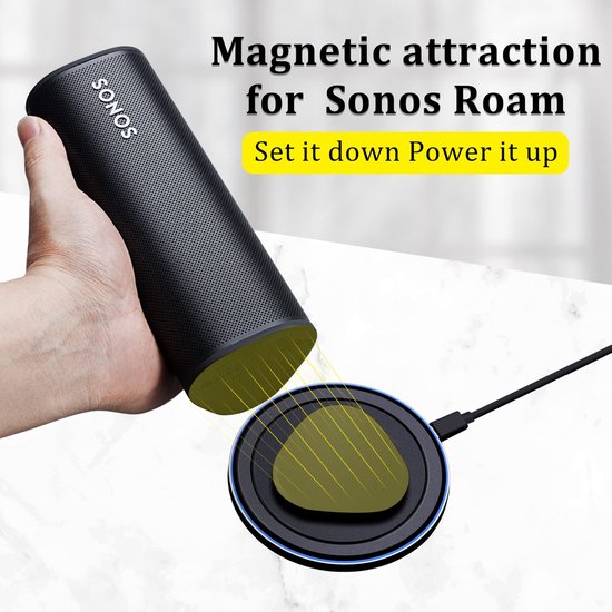 Sonos Roam Qi M12 Draadloze oplader, magnetische snellader, IP54
