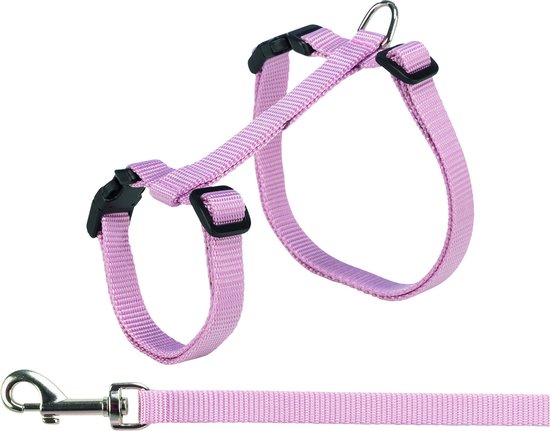 Trixie tuig voor kat met riem assorti 34-57 cm/13mm 120 cm
