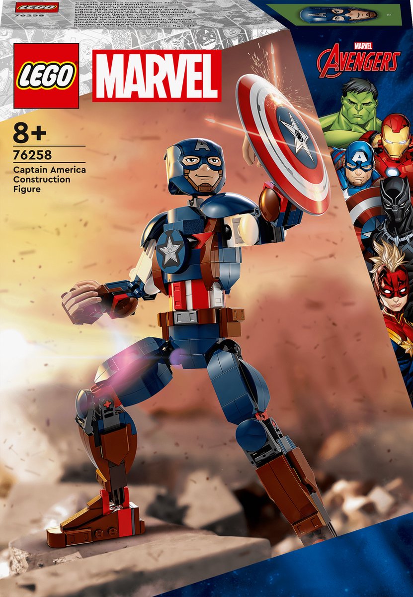 LEGO Marvel Captain America figurine à construire Avengers Jouets - 76258