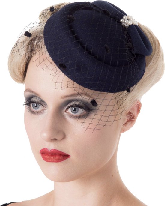 Cappello Dancing Days Retrò Vintage Anni 40 50 Fascinator Judy Festa - Foto 3