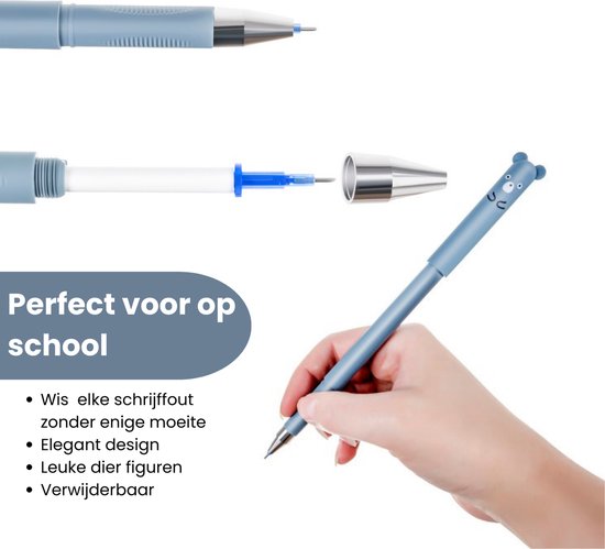 2Pcs Multicolor Pennen 6 in 1 Multi-gekleurde Balpen Push Type Pen Briefpapier School Kantoorgereedschap