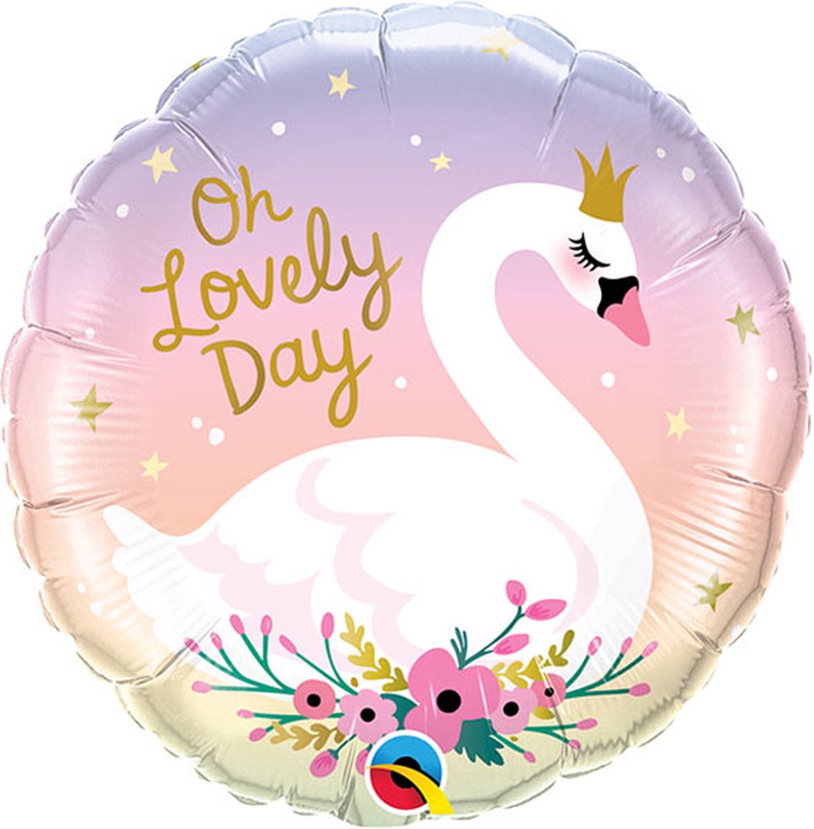 Qualatex - Folieballon Zwaan Oh Lovely Day Pastel 45 cm