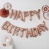 Ginger Ray Pick & Mix 'Happy Birthday' verjaardag ballon slinger - rosé goud - 1,50 meter