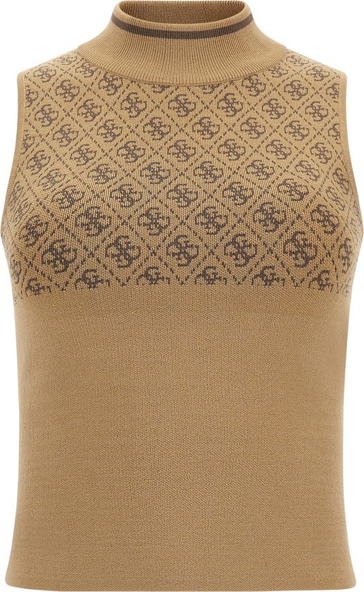 GUESS Abito Senza Maniche Bambina – Vestito In Tessuto Stretch Con Gonna In Tulle, Logo Ricamato In Lurex, Taglie Per Ragazze