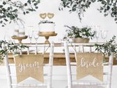 Décoration de chaise Vintage Bride Groom